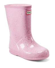 $90 Hunter Little Kid First Classic Giant Glitter Boot Light Pink US2/UK1/EU33