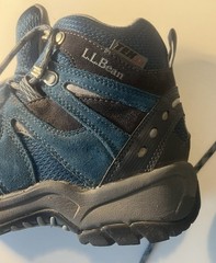 LL Bean Tek 2.5 Hiking Waterproof Trail Hiking Boots Blue Kids Size 4