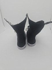 Collection’O Kids Lace Up Fashion Sneaker White, Grey, Black, Leopard Size 11