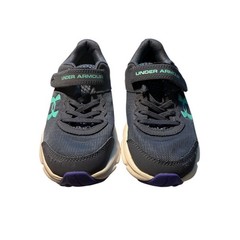 Under Armour Charged Pursuit 3 Kids Gray Teal Running Shoes 3026190-044 Size 13K