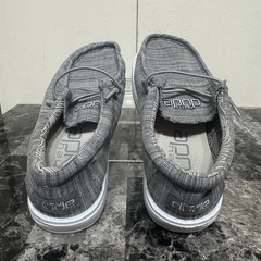 Hey Dude Wally Toddler Blend Linen Grey Slip On Shoes Size 12