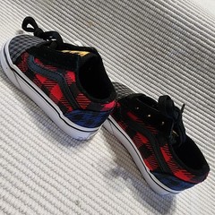 Vans Old School Buffalo Mix Plaid Houndstooth Toddler Sneakers Size 5, New w/Tag