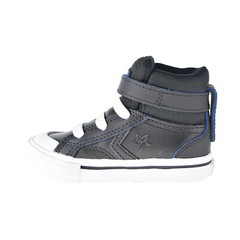 Converse Pro Blaze Strap Hi Two-Tone Leather Toddler Shoes Black 766051C