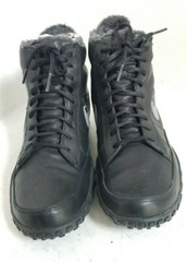 2005 NIKE Zoom Air VINTAGE winter boots Black/ grey Leather Boots- Mens size 6