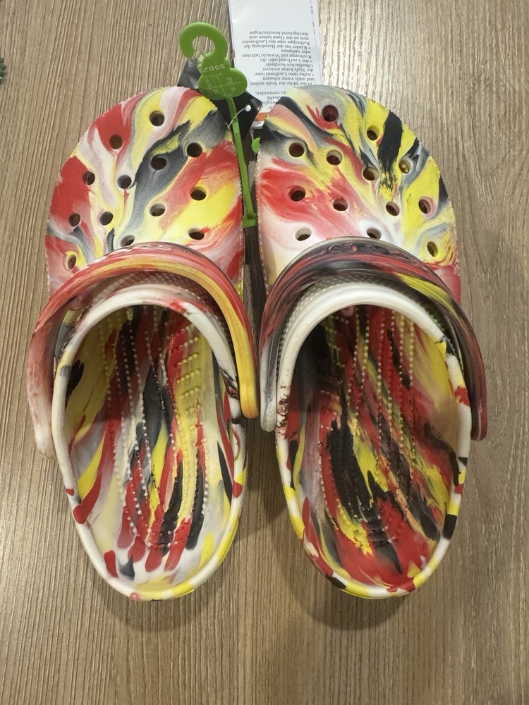 Crocs Classic Glow Marbled Clog Unisex Kids Multicolor J4 EU 36-37