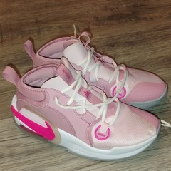 Nike Air Zoom Crossover 2 Kids Mid Top Pink/White Basketball Sneakers 5Y