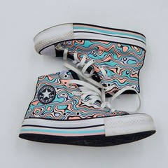 Converse Chuck Taylor All Star Platform Lift Color Swirl High Top Sneakers 4.5