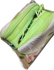 NIB Under Armor Curry 7 Sour Patch Kids Green Size Kids 2.5Y
