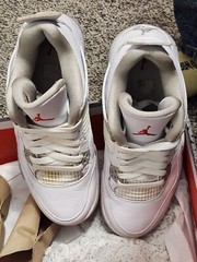 Air Jordan 4 Retro (GS) „2021 White Oreo“ DJ4699 100 Boys Size 6 Excellent Cond