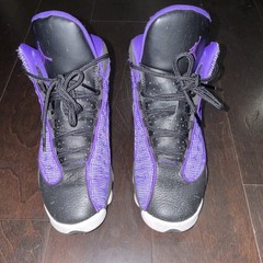 Jordan Air Jordan 13 Retro Black Purple 5Y Unisex Kids Sneaker FD4648-501