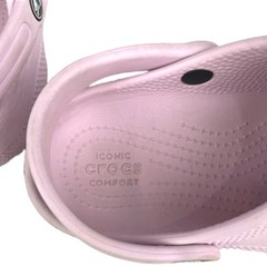 Crocs Classic Clogs Light Pink Lightweight Iconic Slip On Shoes Youth Size 13