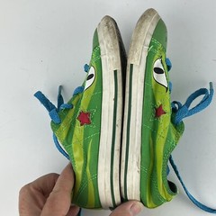 Converse One Star Green Dragon/Snake Child Little Kid Size 11 Sneakers Lace Up