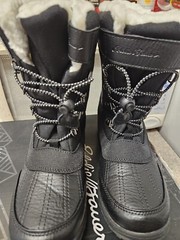 Eddie Bauer Kid’s Sherpa Lined Insulated Winter Snow Boots Sz 3M