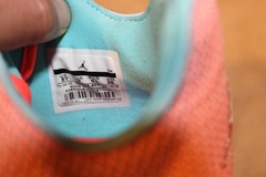 NIKE Air Jordan Eclipse GG Hot Lava White Tide Pool Blue Size 8 Youth
