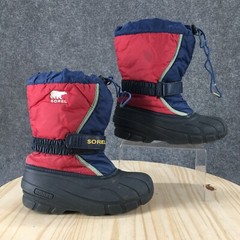 Sorel Waterproof Snow Boots Youth 4 Multicolor Rubber Mid Calf NY1810-601