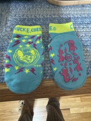 4 Pairs Chuck E Cheese Socks Non Slip Grip Socks For Kids SIZE EXTRA SMALL XS