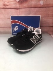 New Balance Grade School 574 Classic Kids Sneaker Black/White/Grey KL574SKG