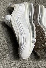 Nike Air Max 97 Triple White Metallic Silver 921522-104 Youth GS 7Y WO’s 8.5