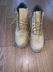 Timberland Wheat Nubuck Size 3 Waterproof Work Boots Tan construction Jordan
