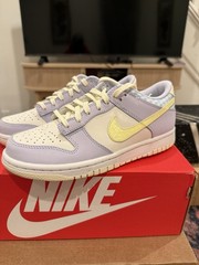 Nike Dunk Low SE BG Size 5 Oxygen Purple/Citron Tint Size 5.5Y New In Box