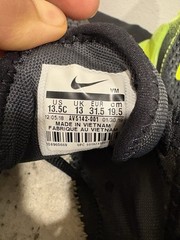 Nike Air Max 270 Mesh Low Top Sneaker Black/Green Kids 13.5C AV5142-001