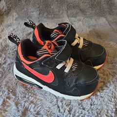 Nike Air Max Unisex Kids Low Top Sneakers Black/hot pink/White US 7C Hook & Loop