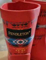 Pendleton PILOT ROCK Rain Water Mid Boots Lined Water Resist Red Kids 13/1 NIB