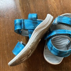 KEEN Elle 8 Blackstrap Sandals Washable Footwear Blue Tie Dye Adjust Hook & Loop