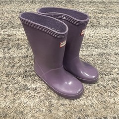 Hunter Kids Classic Rain Boots Purple US B10/G11 UK 9