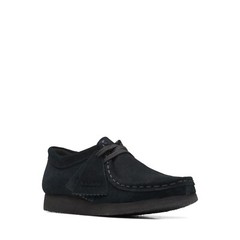 Clarks Kids Wallabee O Black Suede 26168038