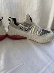 JJ Watt Reebok kids JJ III Cross Trainer Chalk/Lux Maroon/Black shoes size 4 1/2
