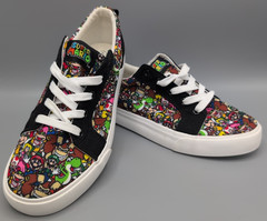 SUPER MARIO BROTHERS Sneakers Kids Unisex Size 6 Multicolored Tennis Shoes
