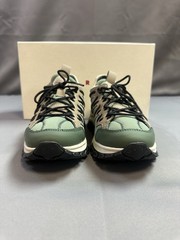 New Marni Kids Panel-Design Hiking-Style Sneakers Nakai Army Green/Beige – 13.5
