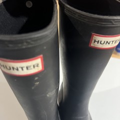 Hunter Original Kids Rain Boots us 13 used has some wear