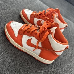 Nike Dunk High SP GS Syracuse Junior Youth Trainers White Orange US 5 DB2179-100