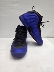 Nike Little Posite One Shoes Youth Size 5.5Y Blue Black Foamposite Basketball