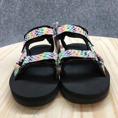 Target Sandal Youth 4 White Multicolor Pride Collection Open Toe Slip On NEW
