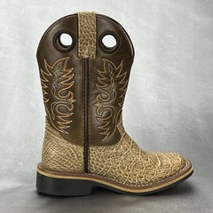 Cody James Gator Print Western Boot Tan Youth Size 9 *LEFT ONLY* Cowboy 43871