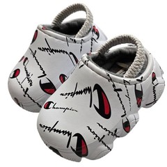Champion University Super Meloso Script Clog Slippers White Toddler Size 6