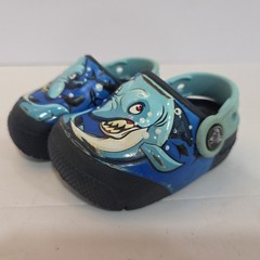 CROCS FUNLAB LED EYE LIGHTS Shark Blue SANDALS – Size: C4