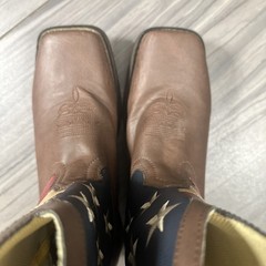 Durango 8″ Square Toe Patriotic Western Flag Boots BT245 Kids/Men US 7M UK 6