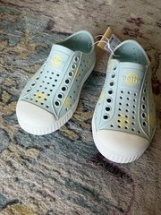 Native Jefferson Print Skip Blue Scribble Dots Toddler C8 NIB Sold Out Kids