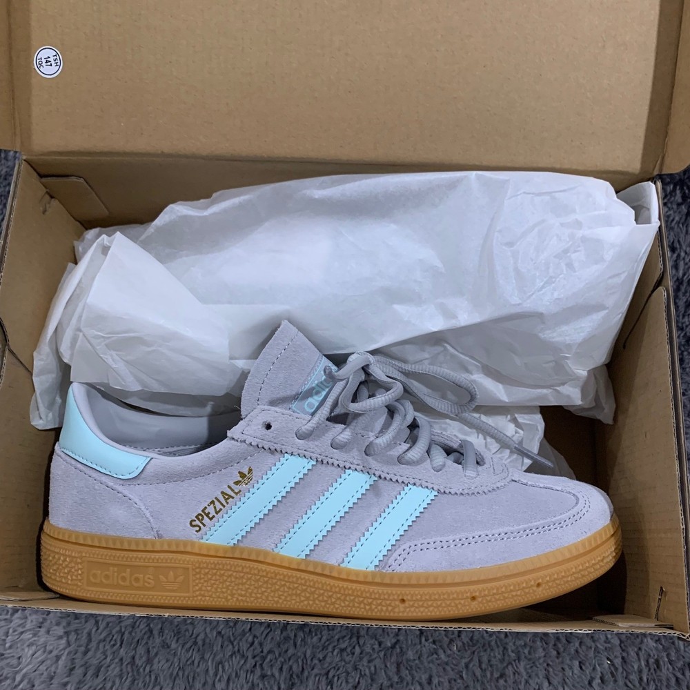 Adidas Handball Spezial J Grey Mint Gum Sneakers JS1750 Size 5.5Y