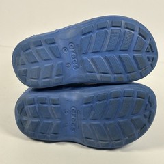 Crocs little kids „Handle-It“ Slip On Waterproof Blue Rain Boots Size C9