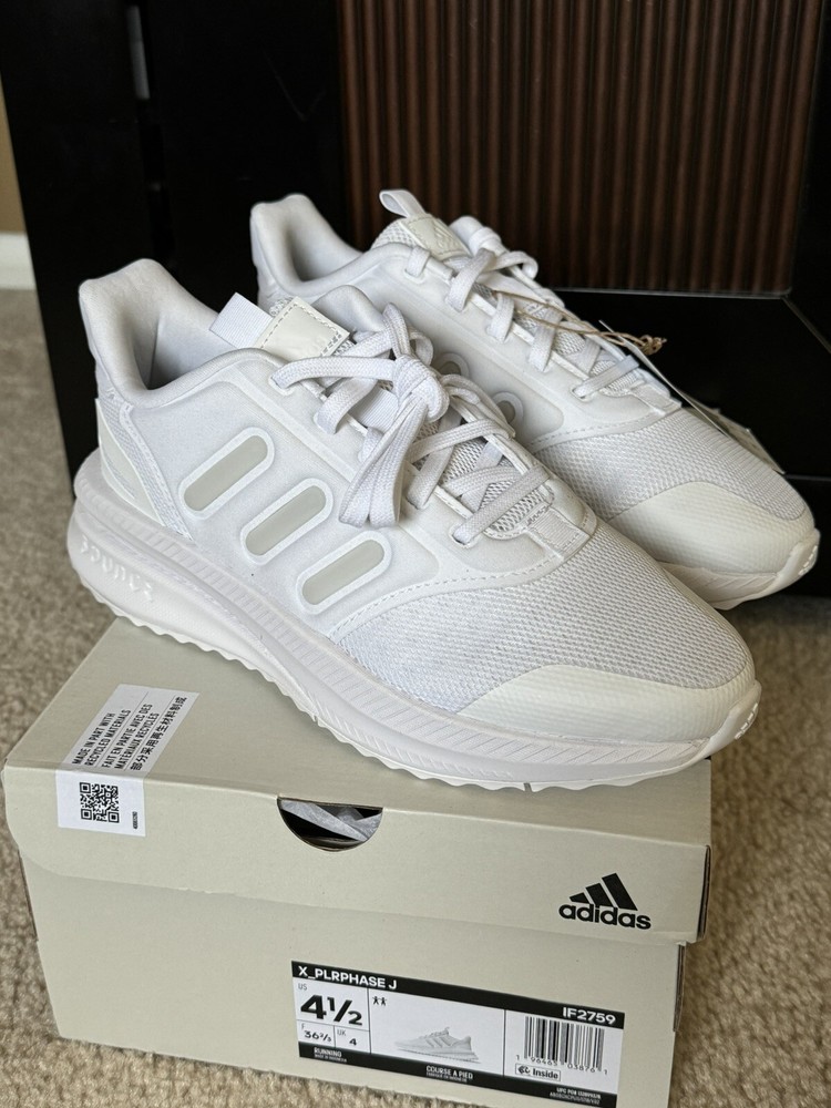 Adidas X_PLR Phase J GS Size 4.5 White NIB New