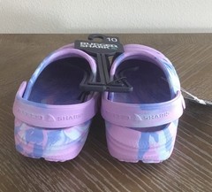 Rugged Shark Swivel Strap EVA Clogs Sandals Purple Unisex Toddler Size 10