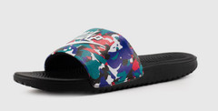 NIKE Kawa Melted Crayon Slides Sandals Grade School Kids Multi Color