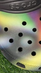 Crocs Kid’s Classic Solarized Rainbow Clogs US Junior – J 6 Used