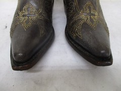 CORRAL Distressed Leather Cross Wings Cowboy Boots Youth Size 12.5 Style G1104