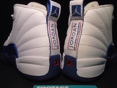 NIKE AIR JORDAN XII 12 RETRO BP WHITE FRENCH BLUE RED GREY 151186-113 1.5Y 1.5